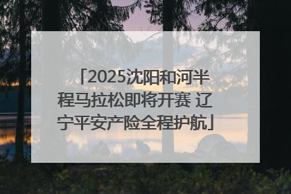 2025沈阳和河半程马拉松即将开赛 辽宁平安产险全程护航